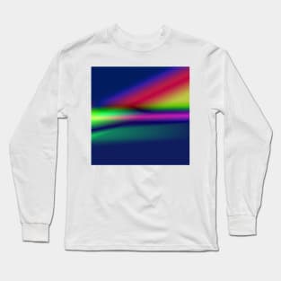 blue white green texture art Long Sleeve T-Shirt